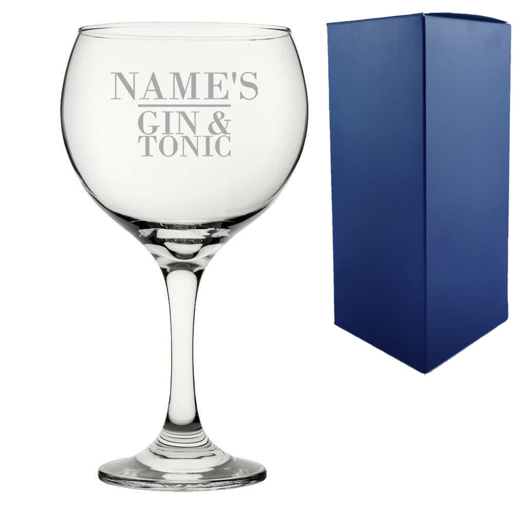 Personalised Engraved Custom Gin Glasses Birthday Wedding Gifts For Her Mum
