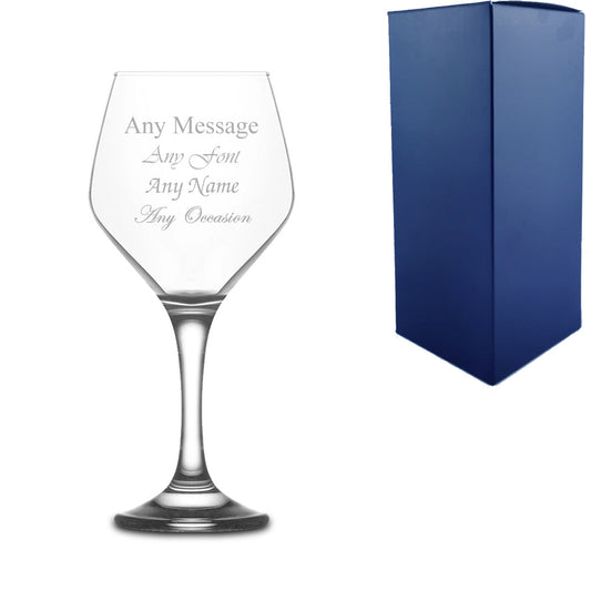 Engraved 330ml Ella Wine Glass With Gift Box