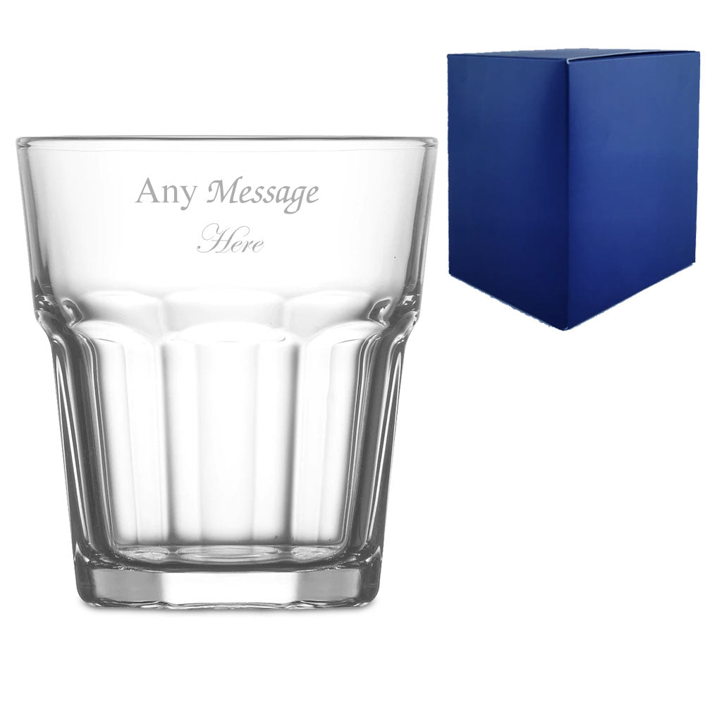 Engraved Whisky and Whiskey Glasses Collection with Gift Box, Any Message Personalization