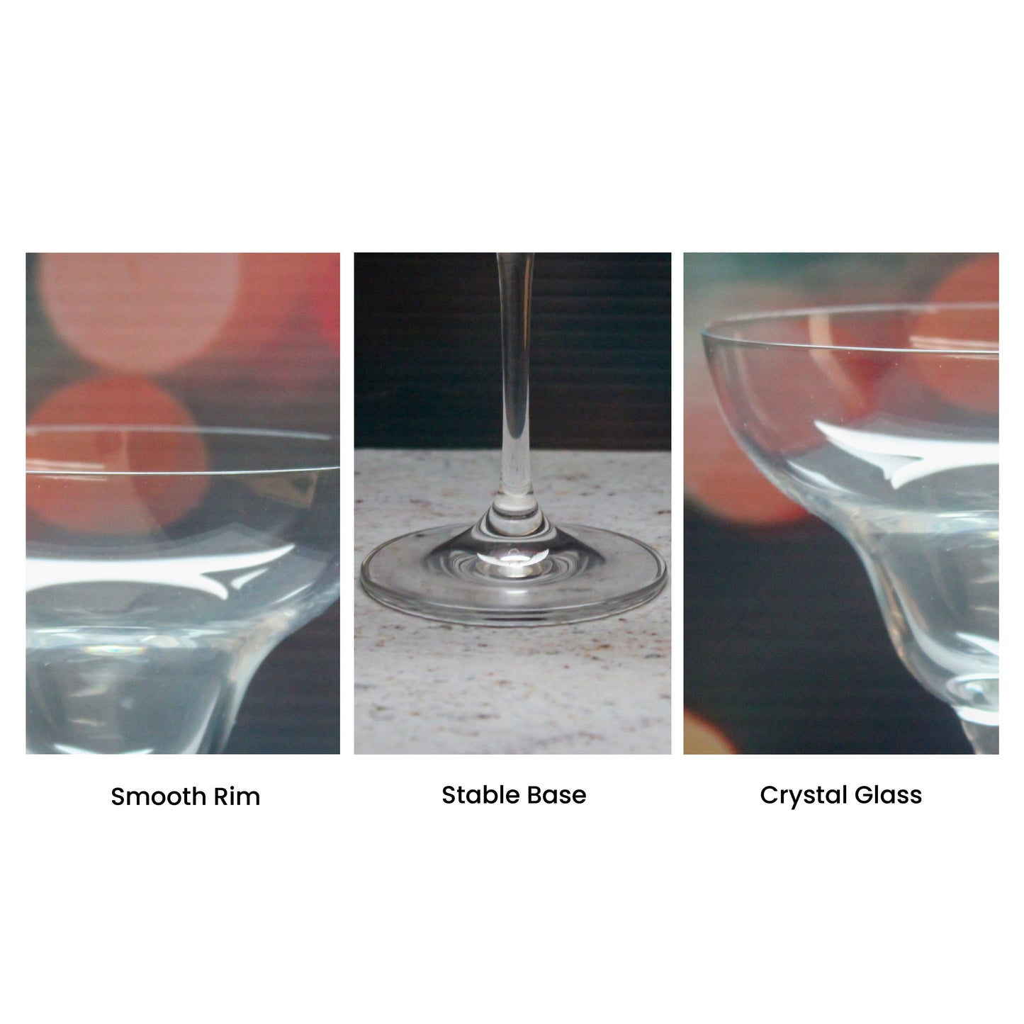 Engraved Crystal Infinity Margarita Cocktail Glass with Script Name, Personalise with Any Name