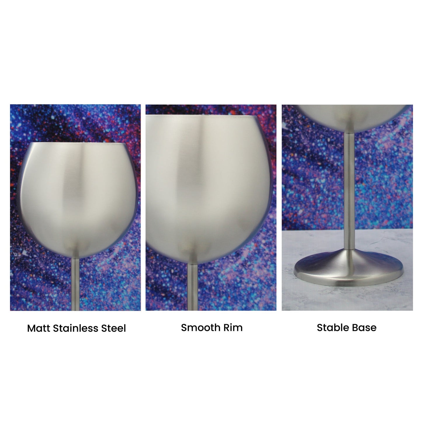 Engraved Metal Gin Balloon Cocktail Glass with Name in 60 Design