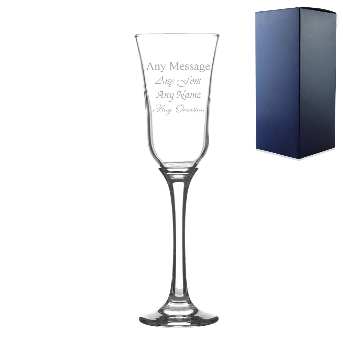 Engraved Champagne Flute Personalized Glassware for Special Occasions and Gifts