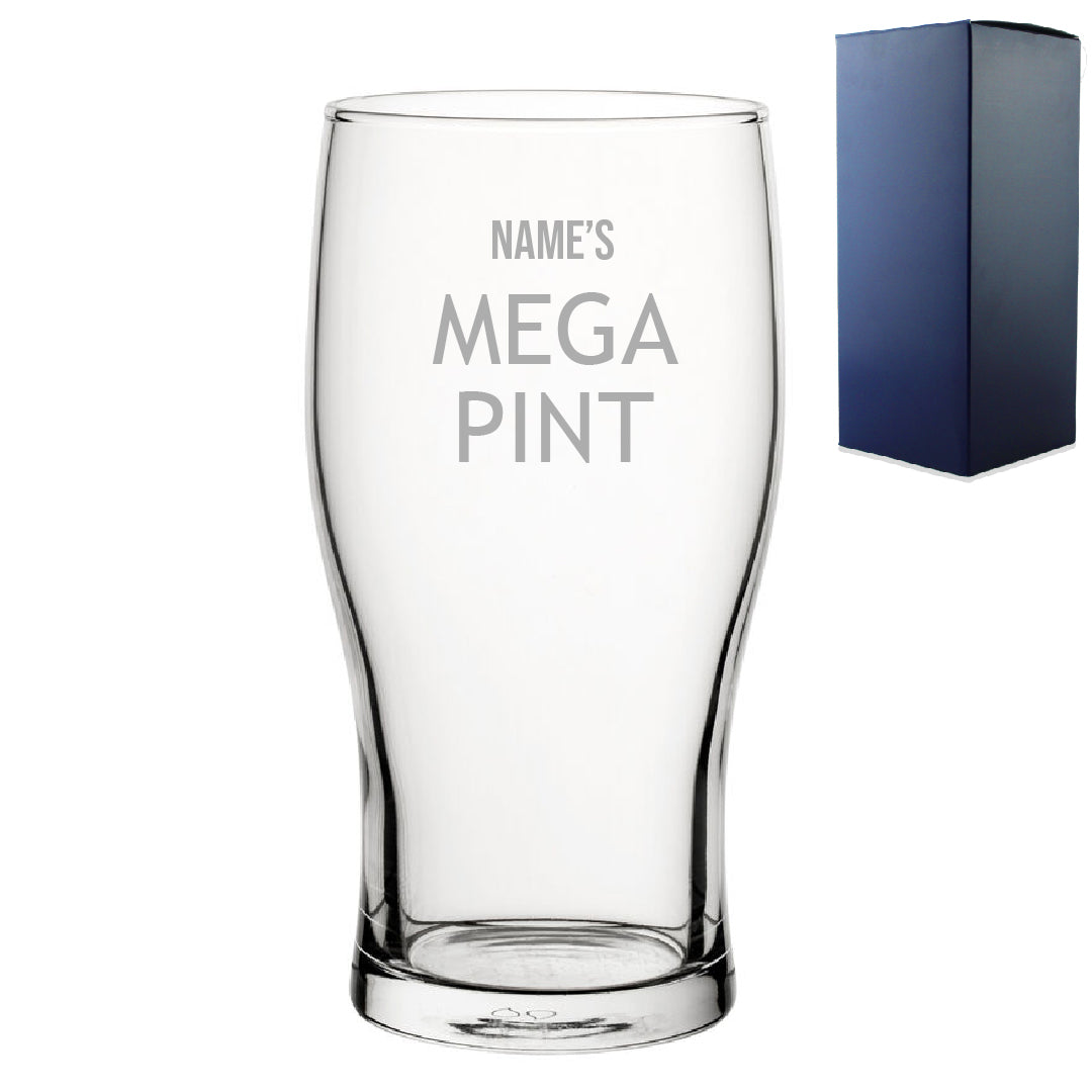 Engraved Beer Tankard, Mug & Pint Glasses with Premium Satin Lined Gift Box