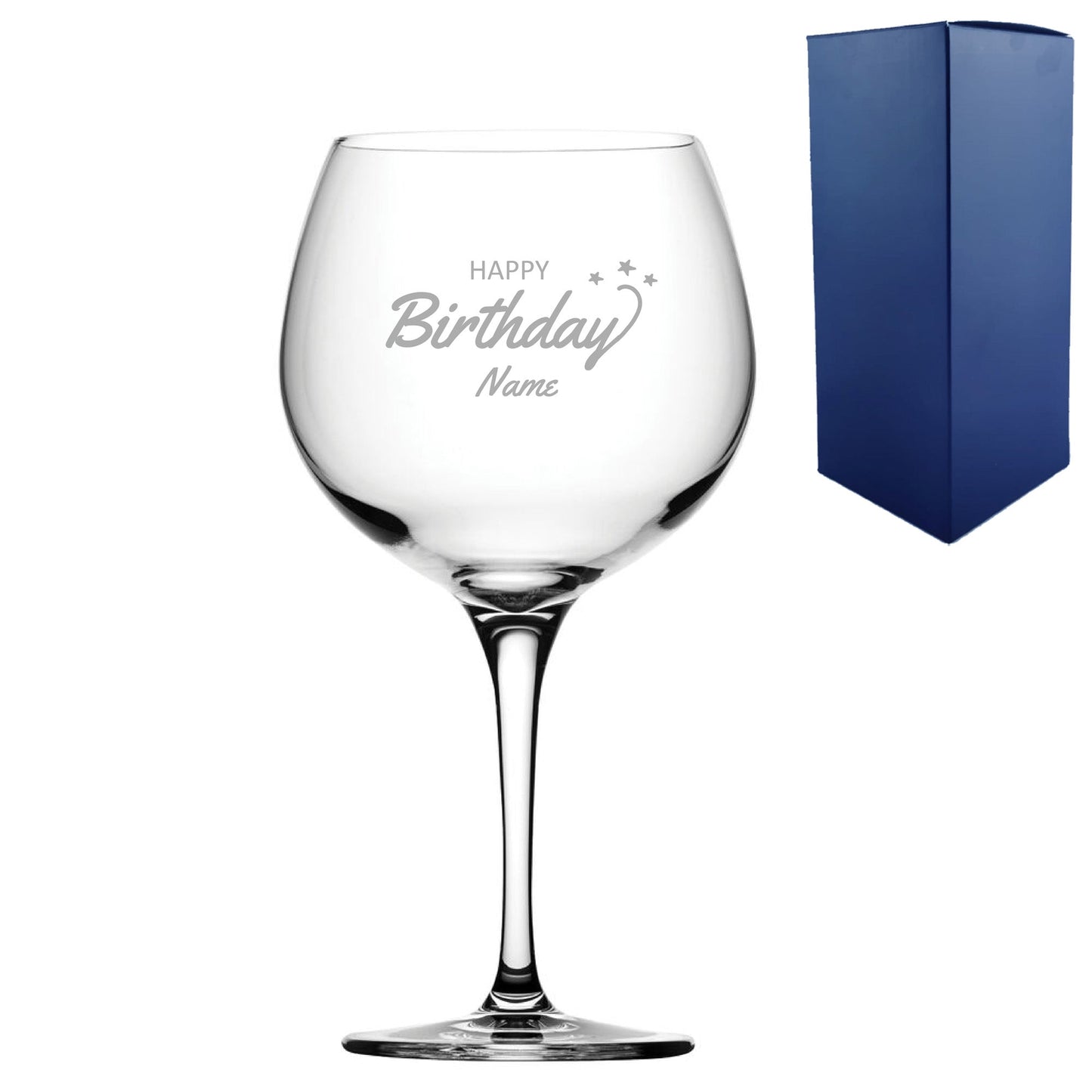 Engraved Happy Birthday Gin Balloon, Gift Boxed