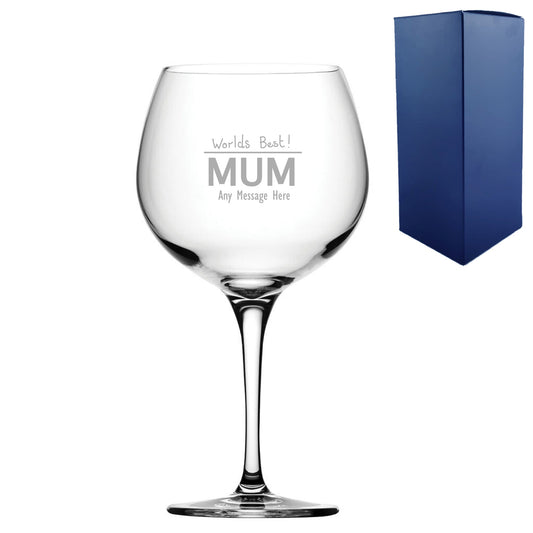 Engraved Mothers Day Gin Balloon, Gift Boxed