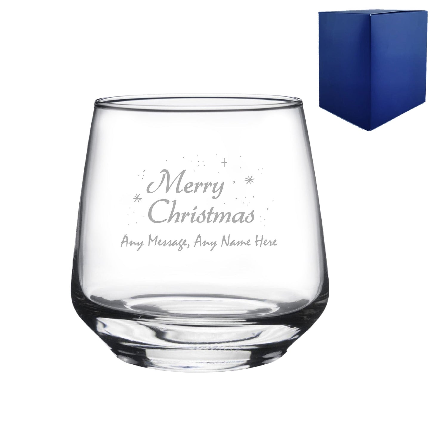Engraved Merry Christmas Tallo Tumbler, Gift Boxed
