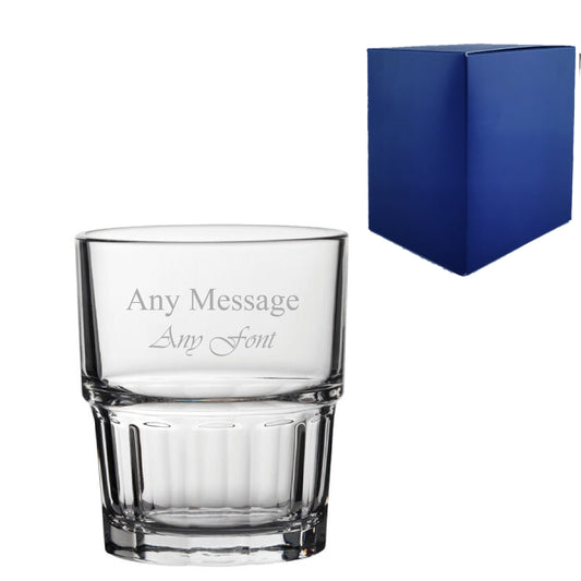 Engraved Next Stacking Hiball 7oz/207ml Glass, Any Message