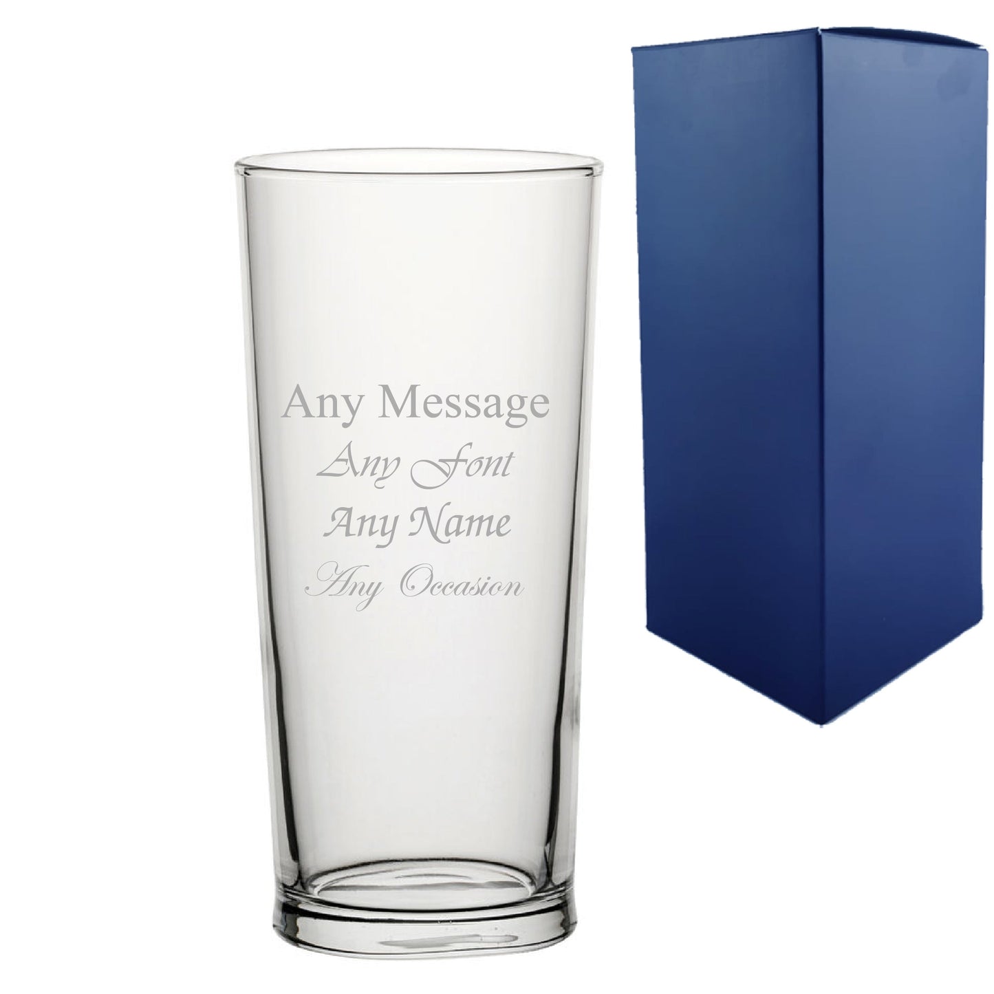 Engraved Senator Beer Glass 12.75oz/377ml, Any Message