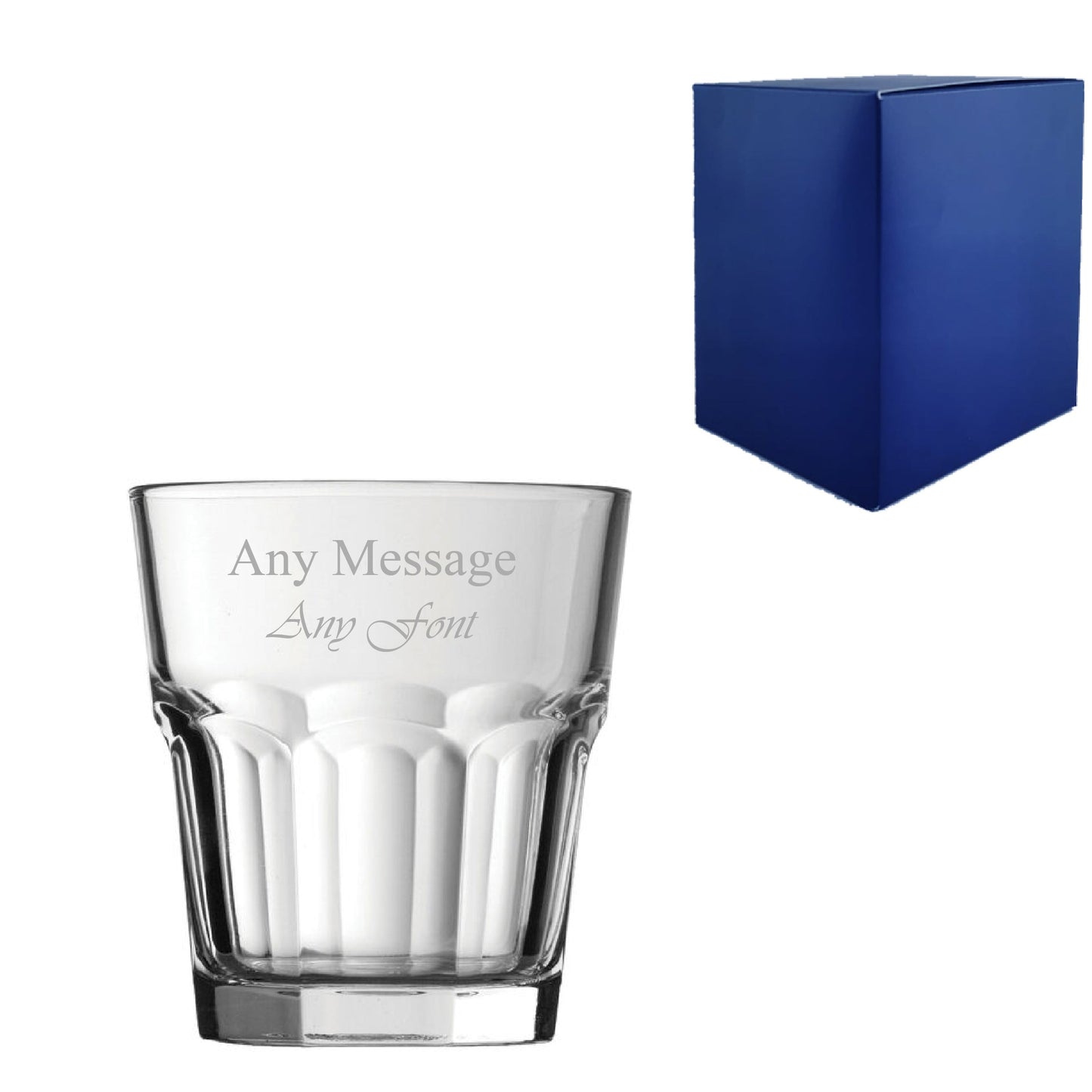Engraved Whisky and Whiskey Glasses Collection with Gift Box, Any Message Personalization