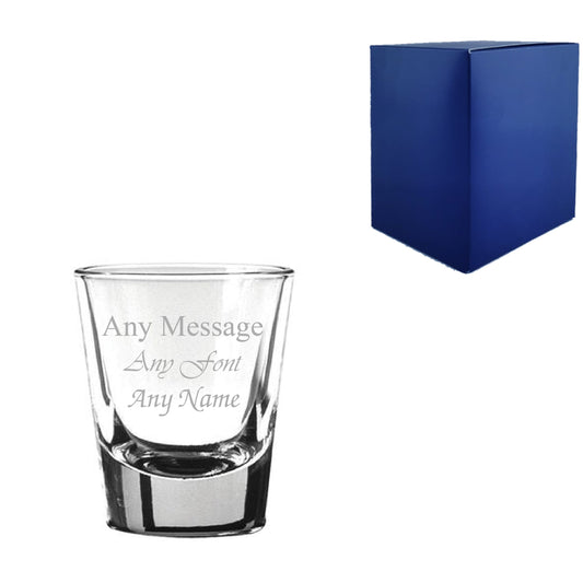 Engraved 1.5oz/44ml American Shot Glass, Any Message for Any Occasion