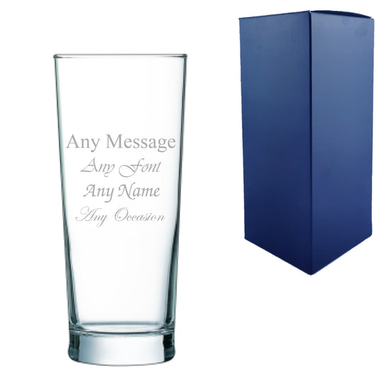 Engraved Primeur Beer 10oz/285ml Glass, Any Message, Any Occasion