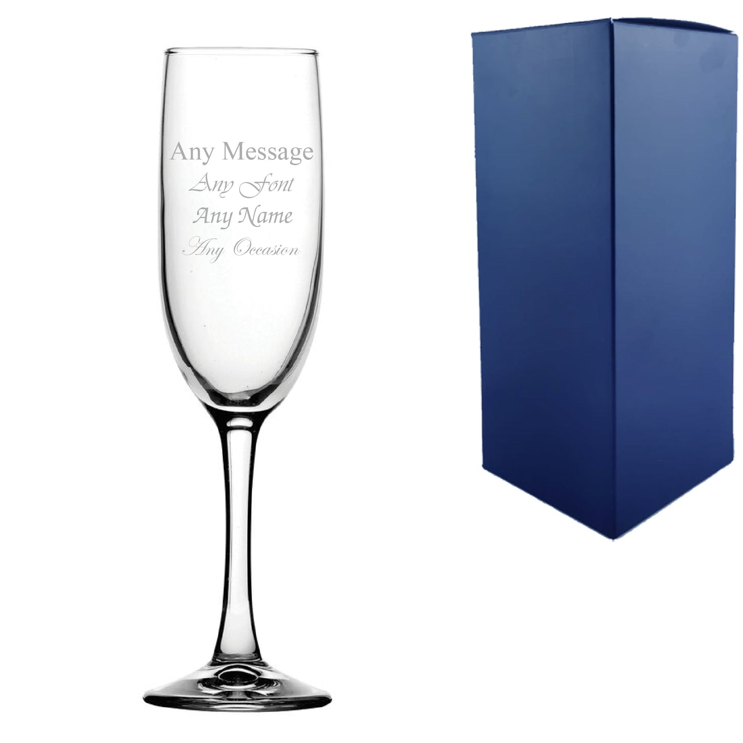 Engraved Champagne Flute Personalized Glassware for Special Occasions and Gifts