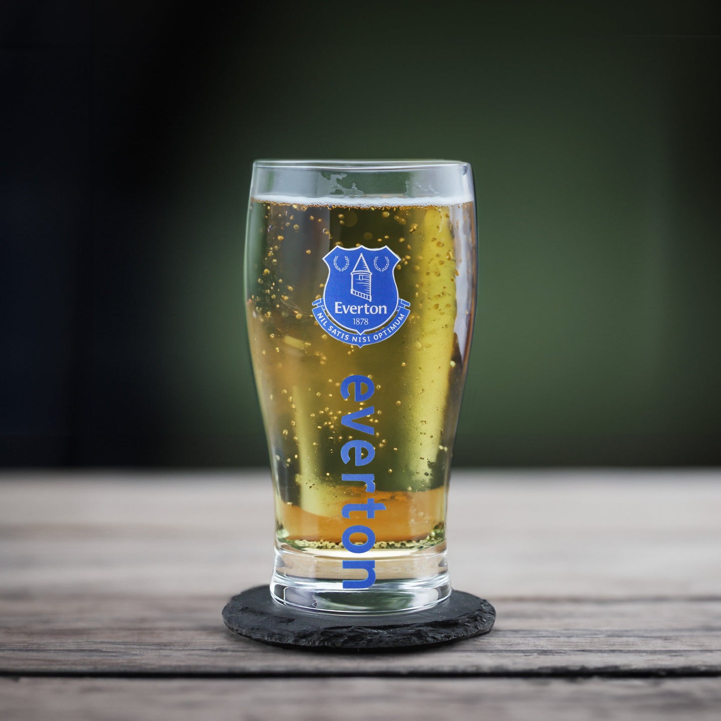 Engraved Everton 20oz Tulip Pint Glass, Gift Boxed