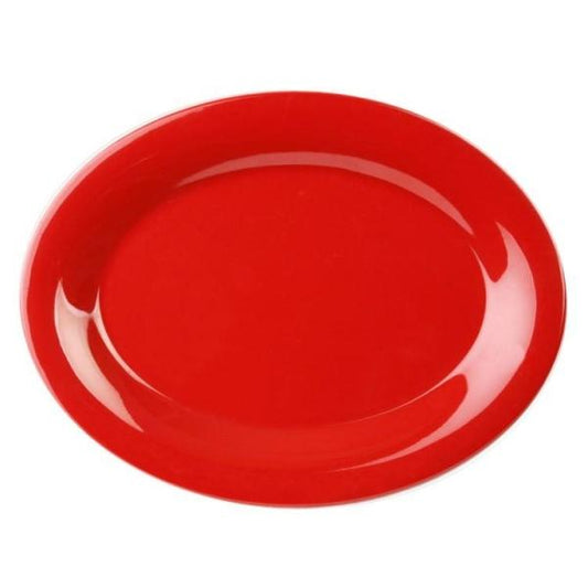 Pure Red Oval Platter 345mm x 265mm - Pack Of 12