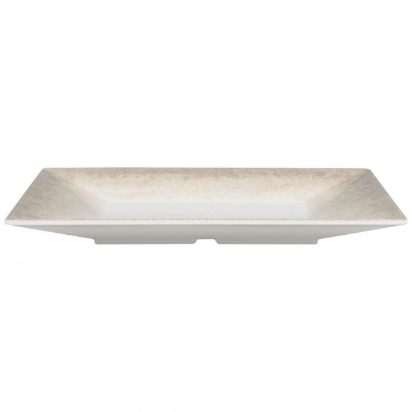 Jazz Square Melamine Plates 254mm (10") with Crackle Finished Border