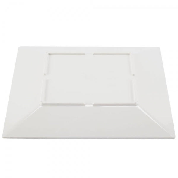 Jazz Square Melamine Plates 254mm (10") with Crackle Finished Border