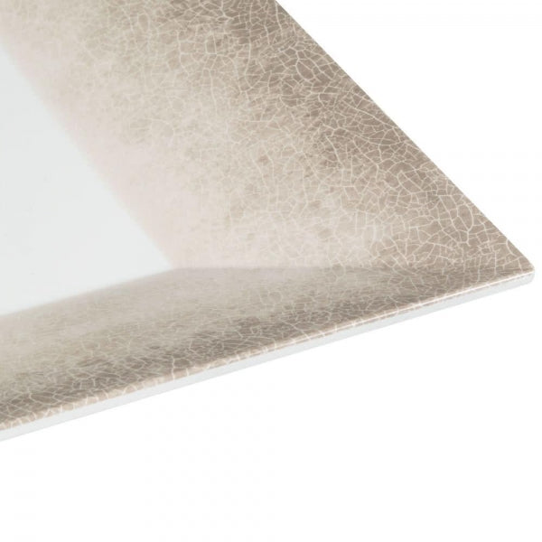 Jazz Square Melamine Plates 254mm (10") with Crackle Finished Border