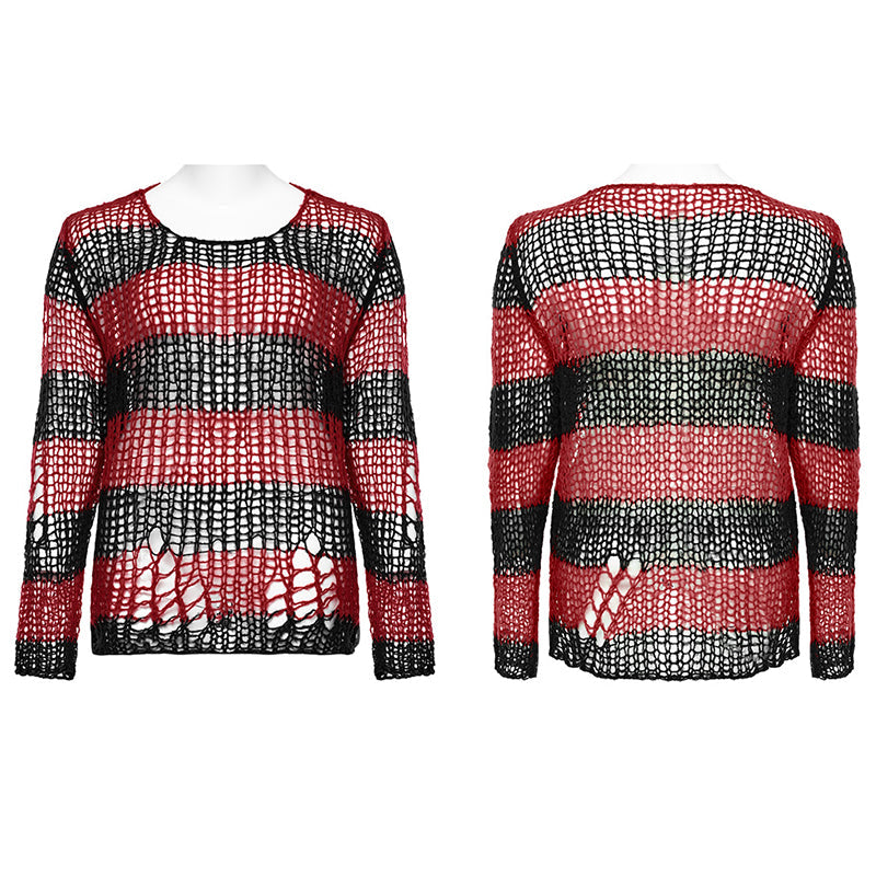 Punk Rave Cosima Knit Sweater - Red