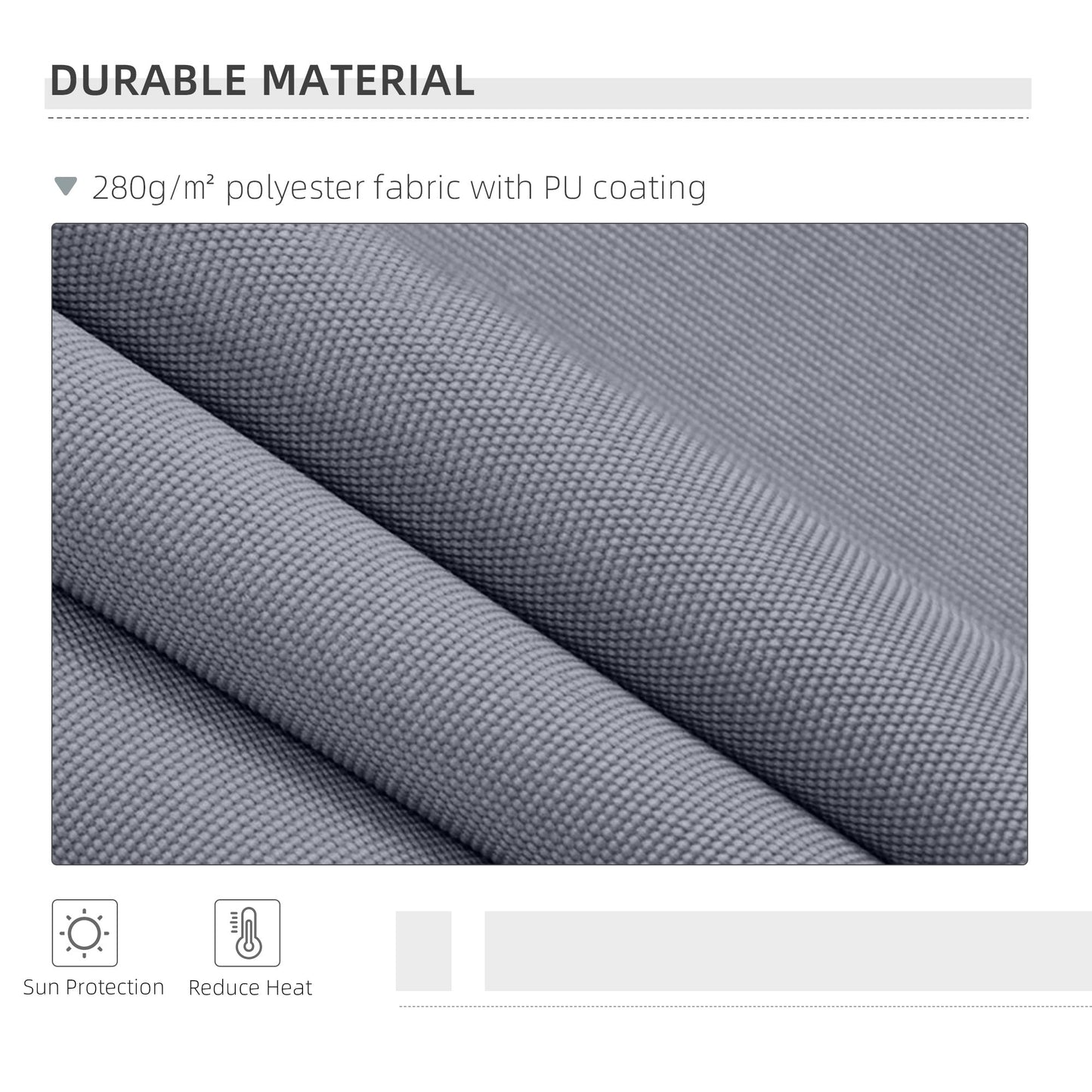 Manual Retractable Awning Size 4M X3M-Grey