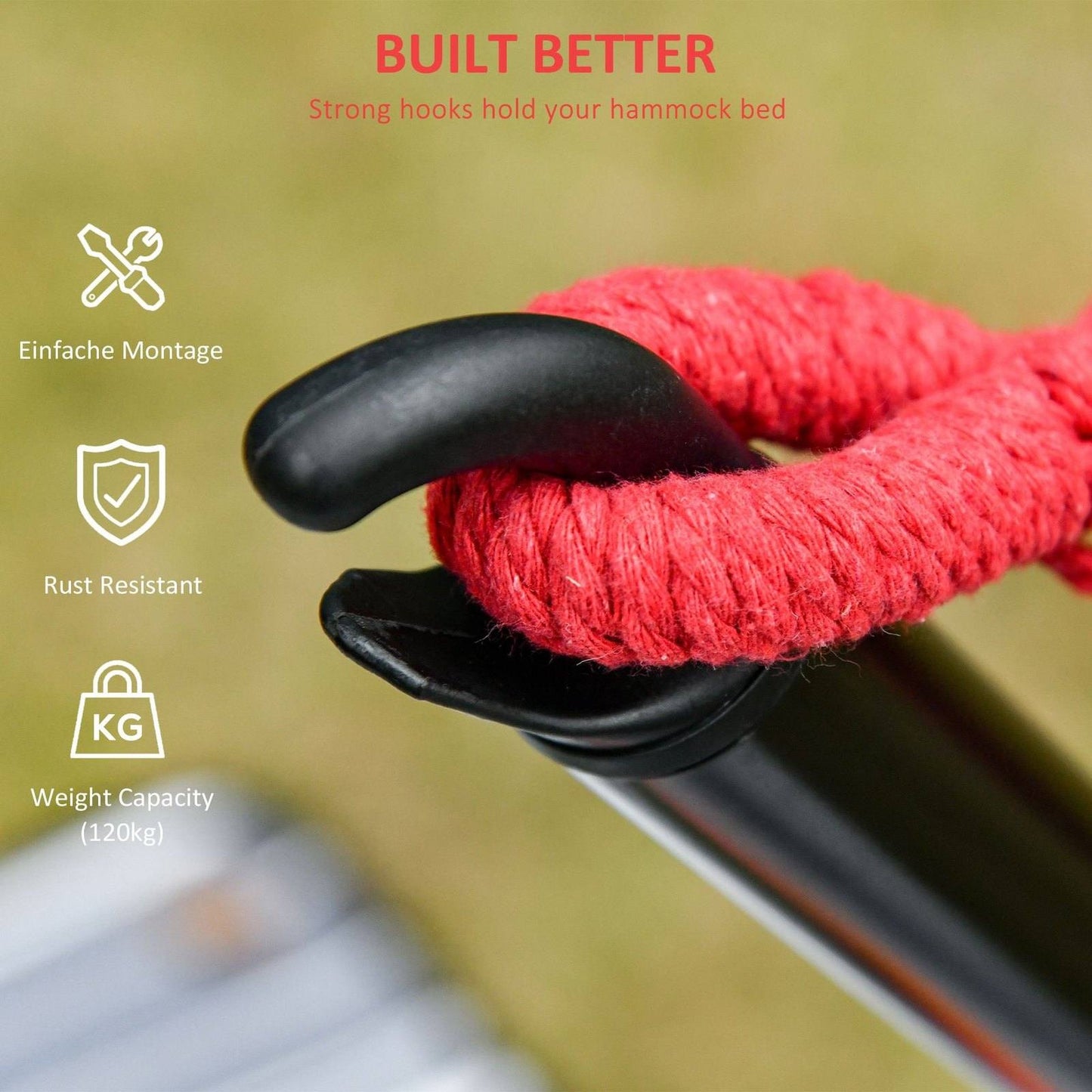 3M Universal Hammock Stand Metal Frame Garden Camping Picnic Outdoor Patio Replacement  Stand Only