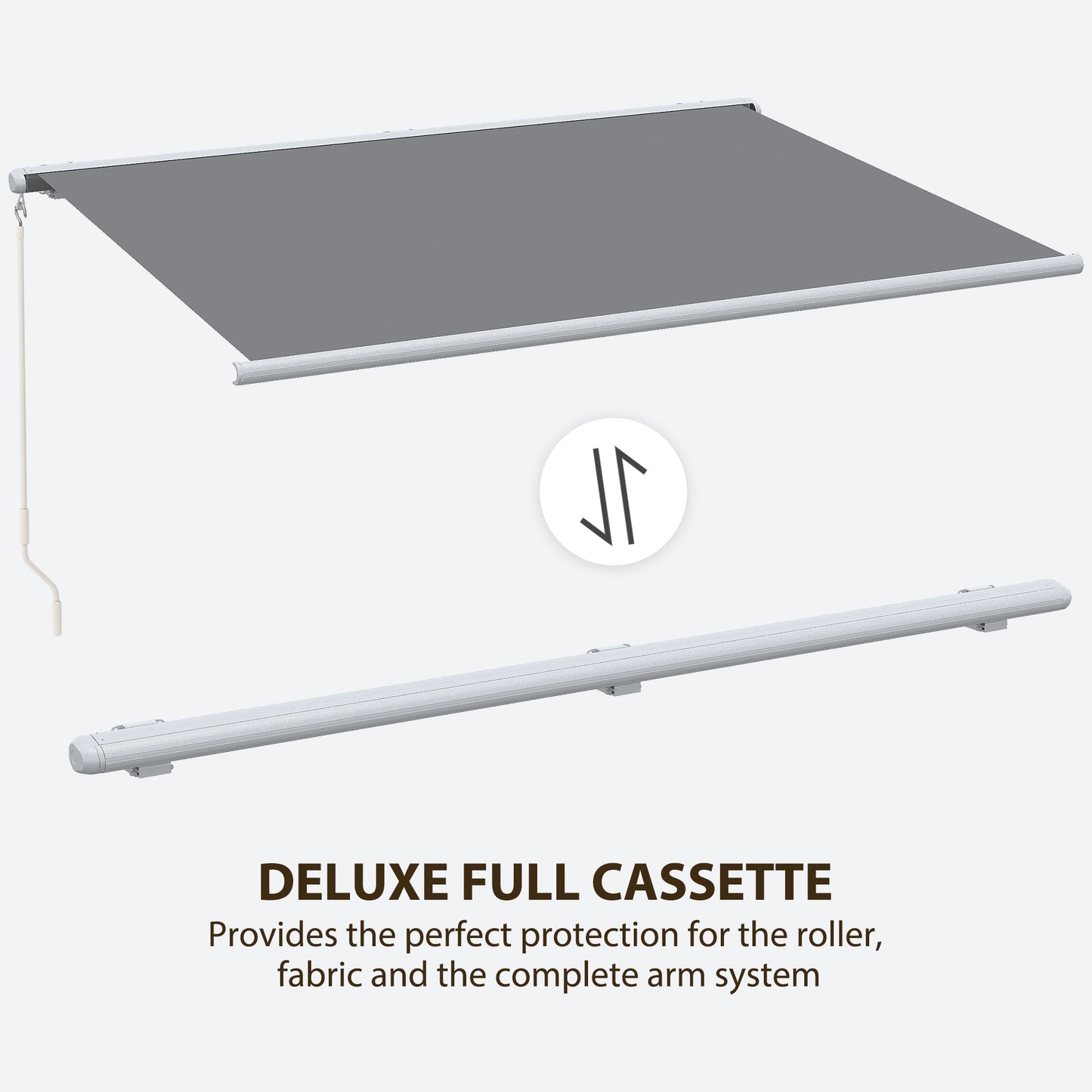 4 x 3 m Full Cassette Electric/Manual Retractable Awning