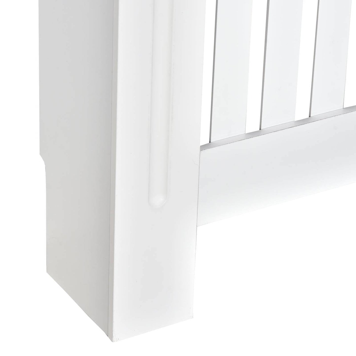 Medium-density fibreboard Radiator Cover 172L x 19W x 81H cm -White