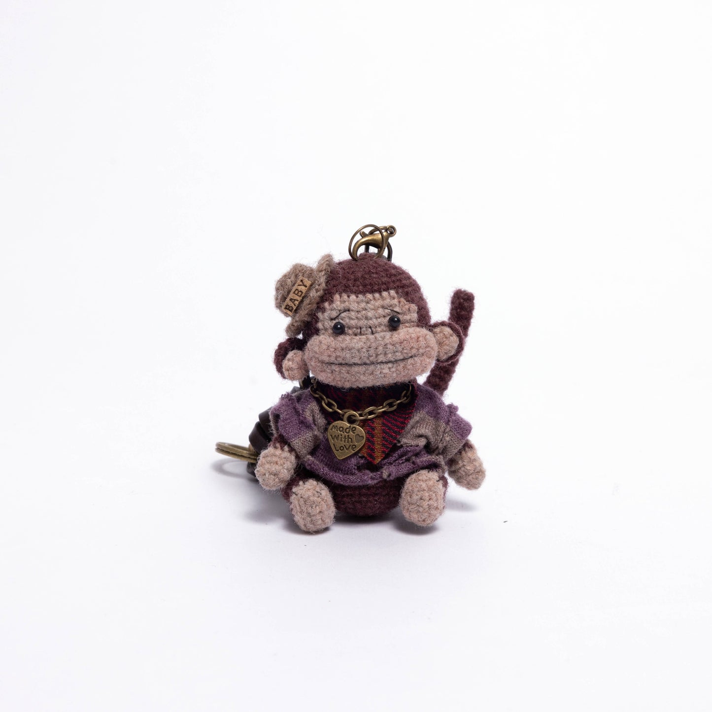 Shetland wool Amigurumi Bag Charm