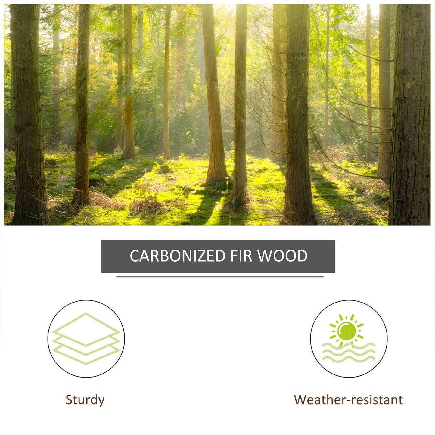 Outsunny Wooden Garden Wishing Well Fountain Barrel Waterfall Rustic Wood With Pump Garden Décor Ornament