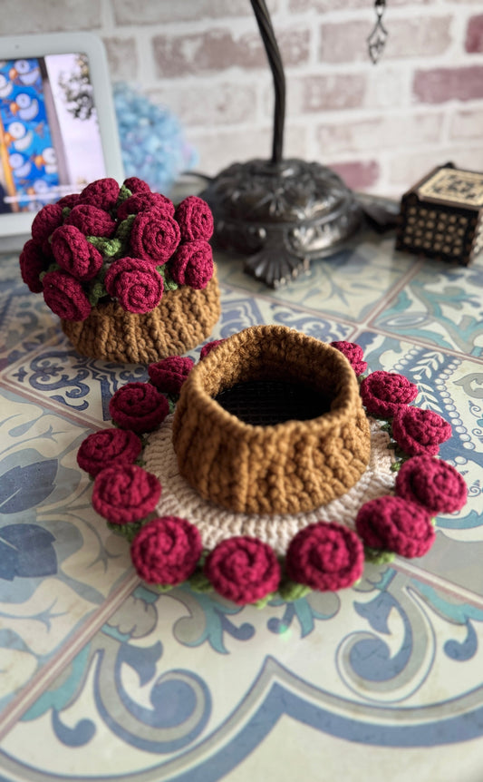 Rose Coaster and Pot Plant