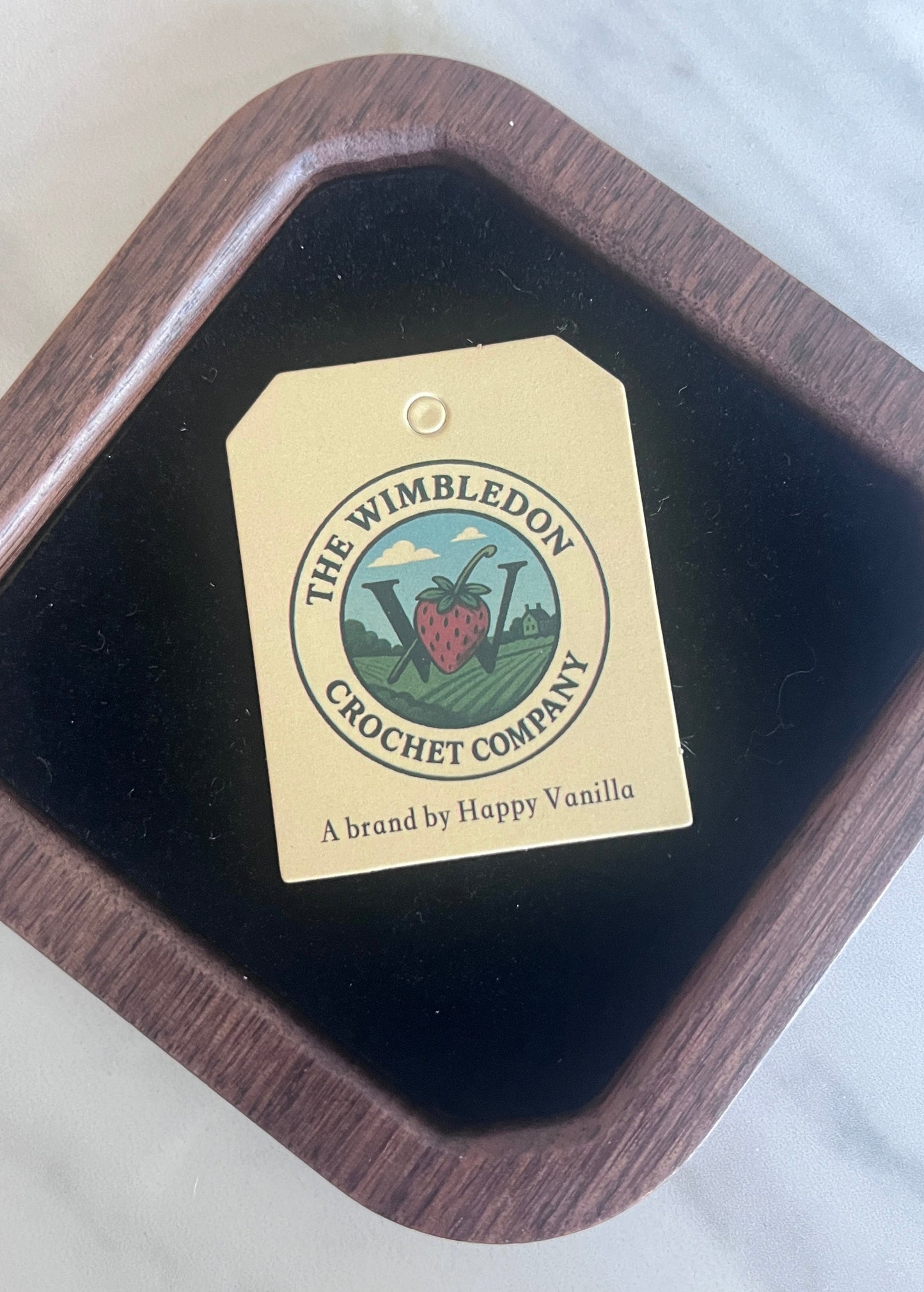 Strawberry plant crocheted — Wimbledon Limited Edition