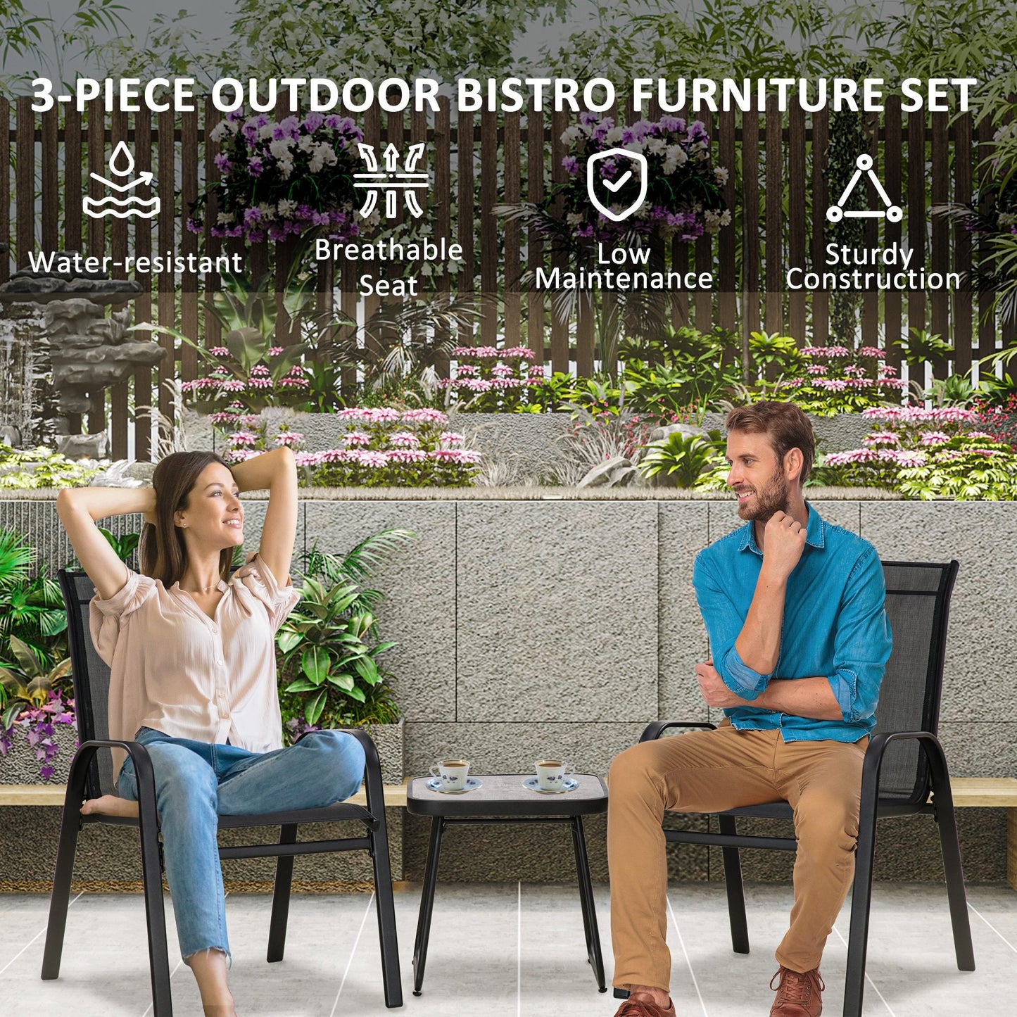 3-Pieces Outdoot Bistro Set