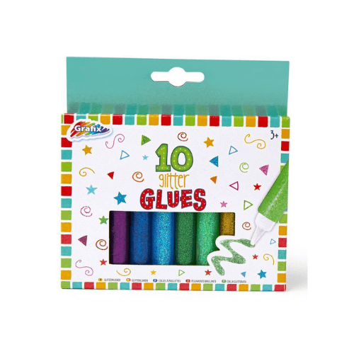 Wholesale Grafix 3D Glitter Glue 10 Pack - (Case of 12)