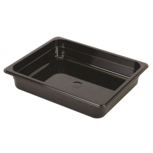 GN 1/2 Polycarbonate Gastronorm 65mm Black