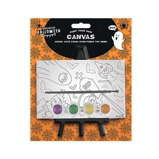 Wholesale Halloween Paint Your Own Canvas with Stand - (Case of 24)