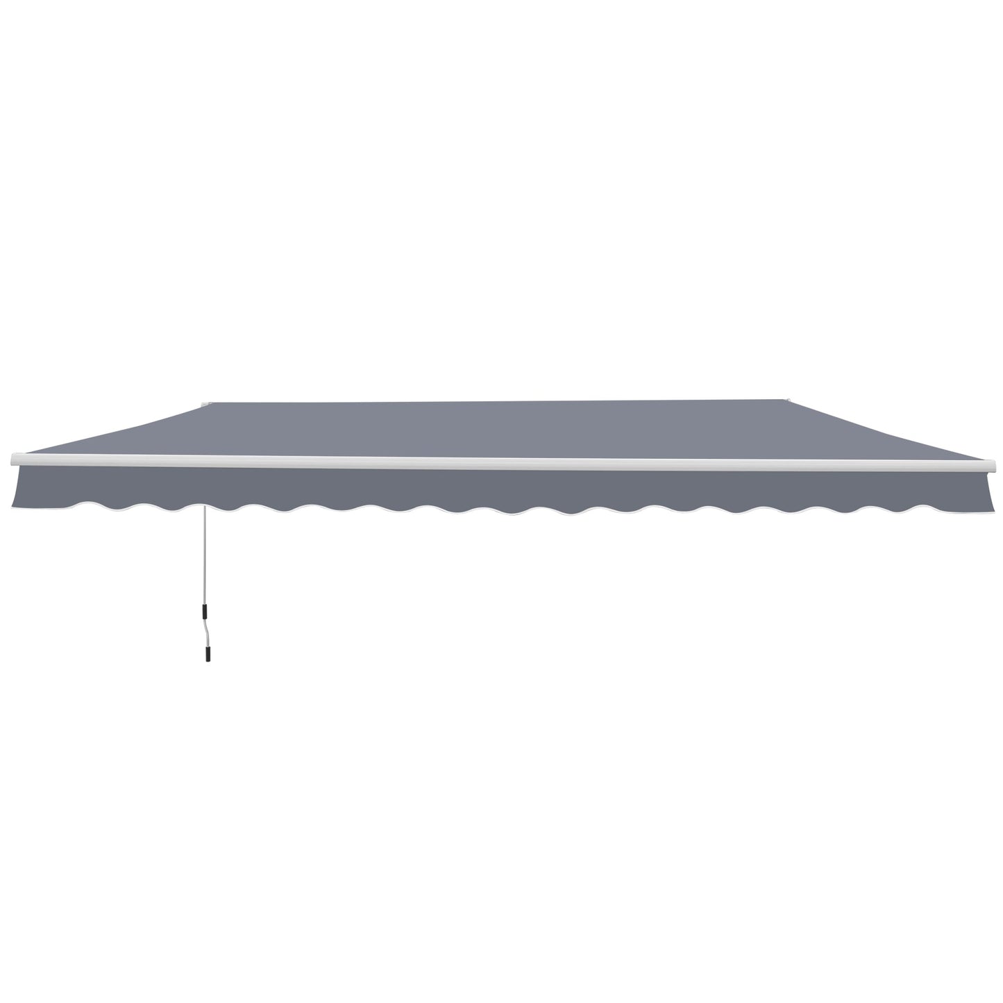 Manual Retractable Awning Size 4M X3M-Grey