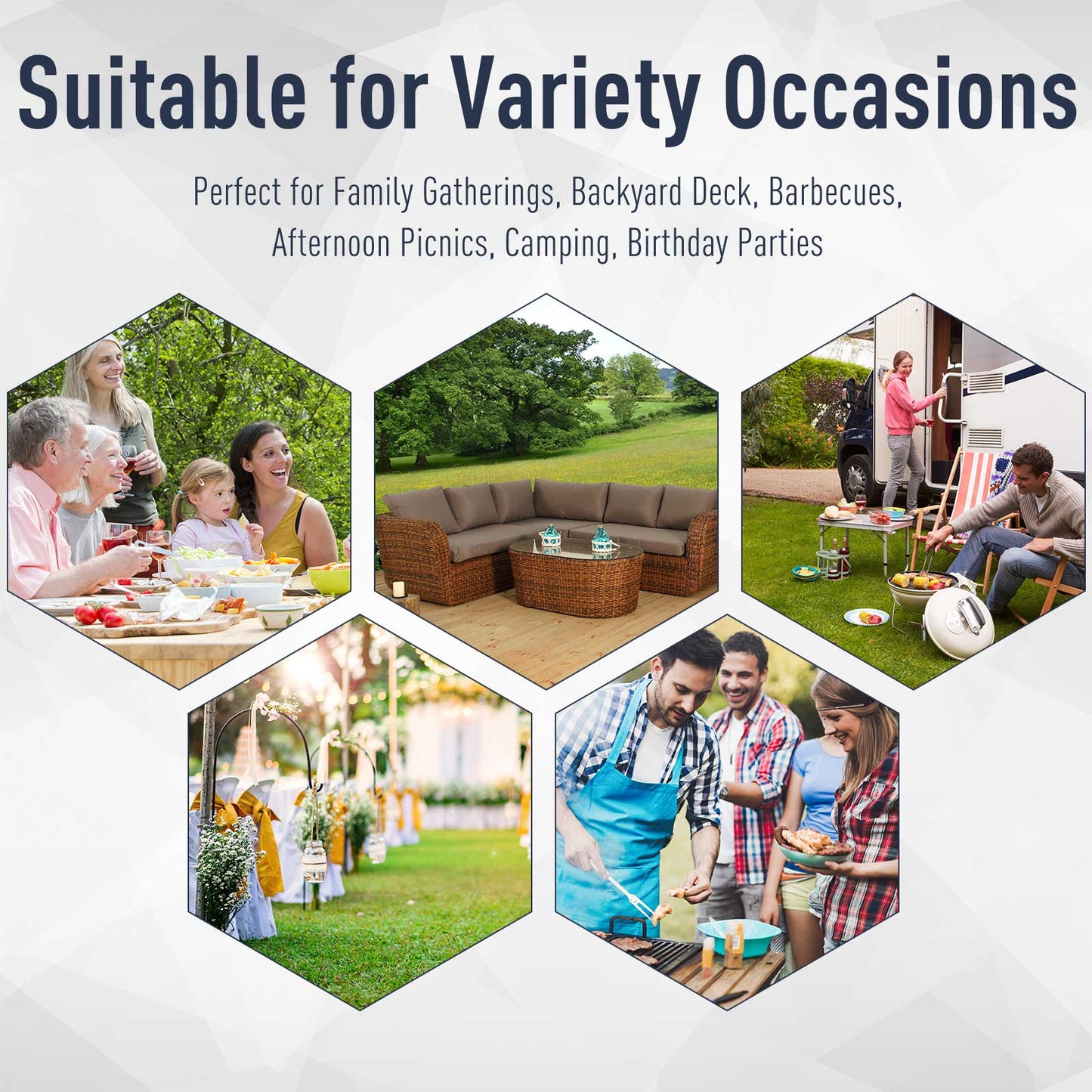 3 x 3M Hardtop Gazebo Canopy with Polycarbonate Roof