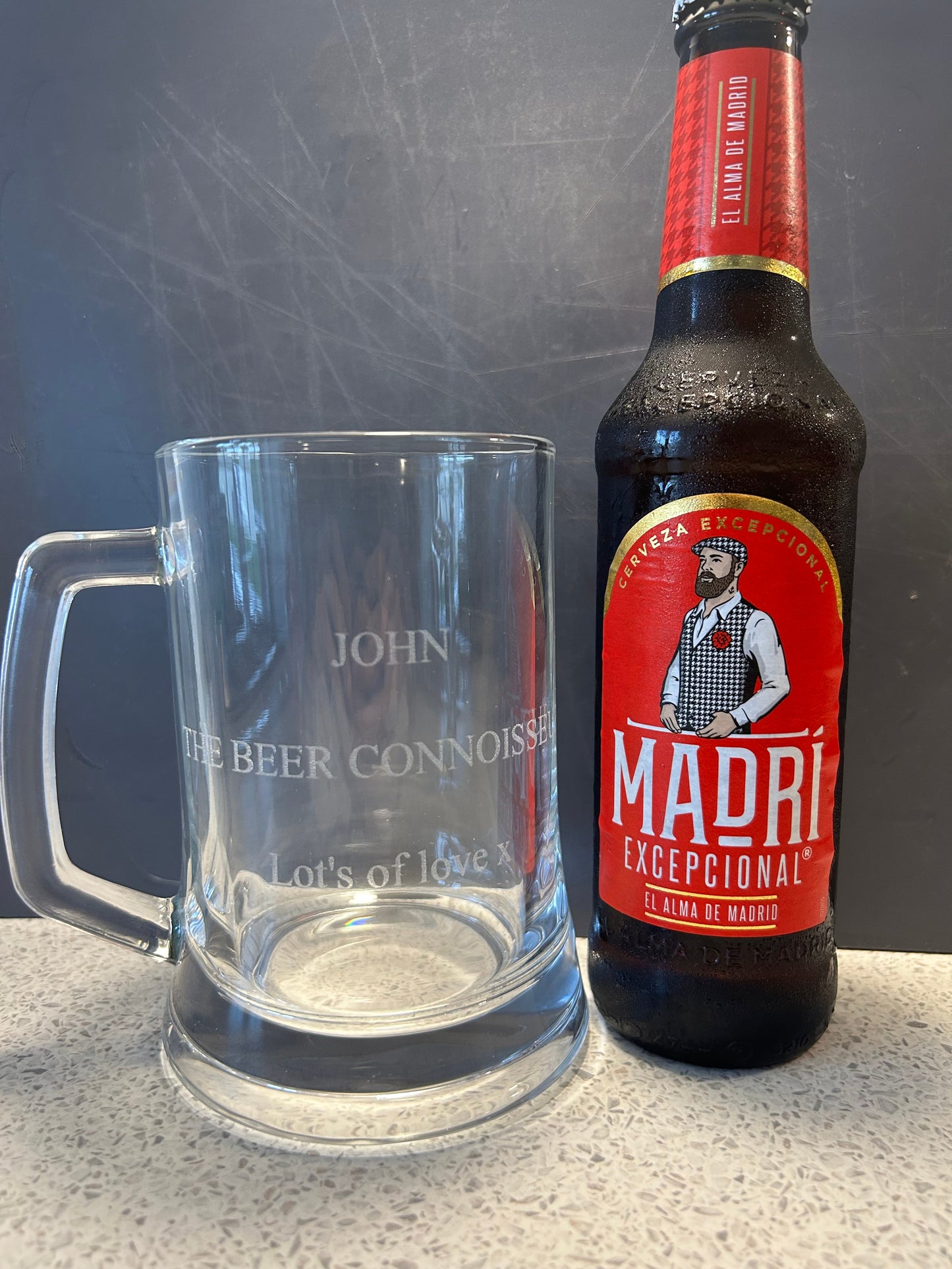 Personalised Engraved Tankard Beer Glass - Perfect Gift Present