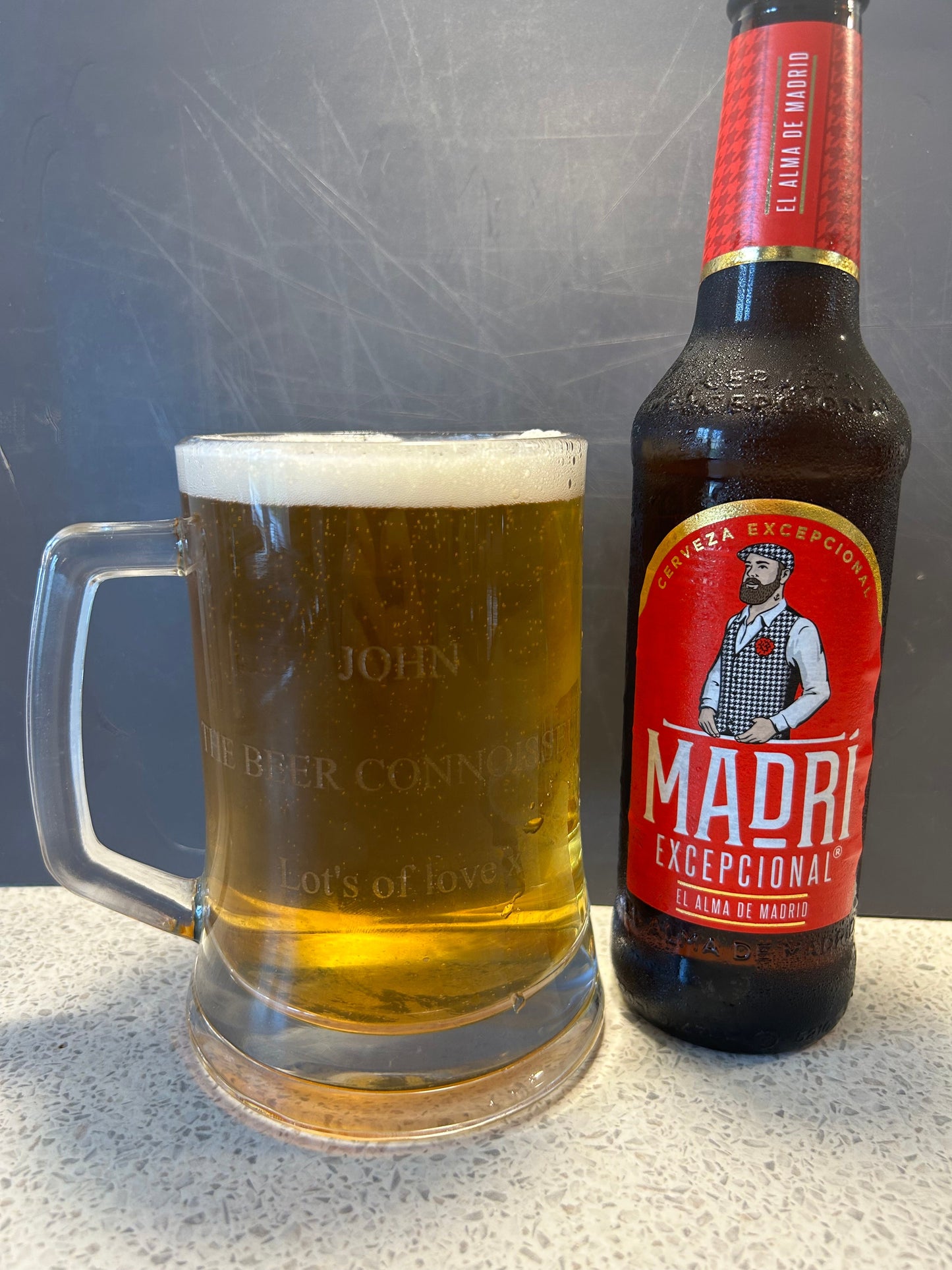 Personalised Engraved Tankard Beer Glass - Perfect Gift Present