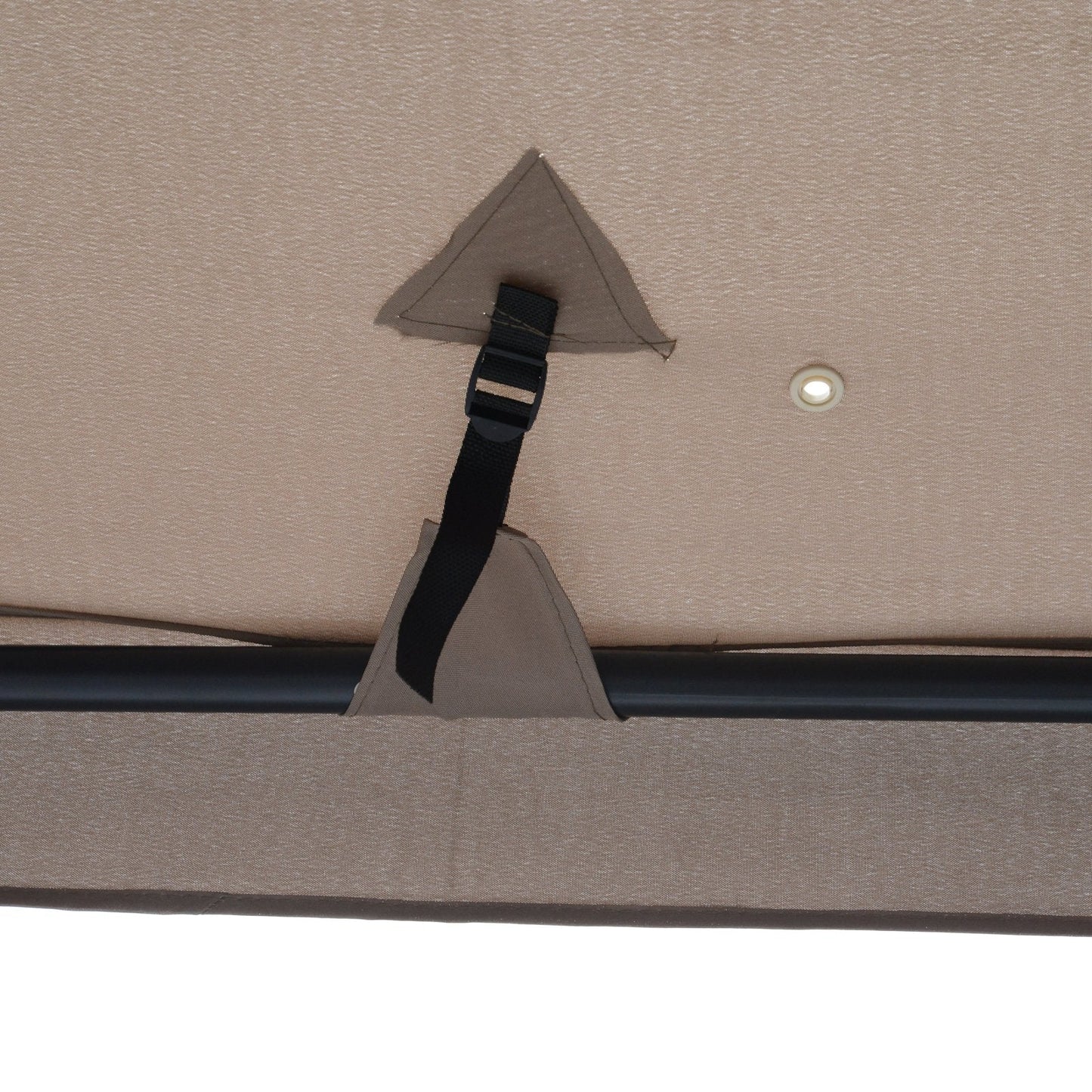 2.95X295 Garden Gazebo with Taupe Curtains