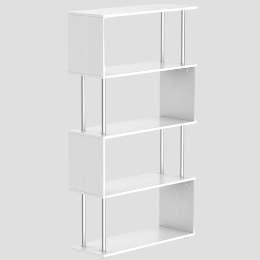 Double 'S' Shelving Unit - White
