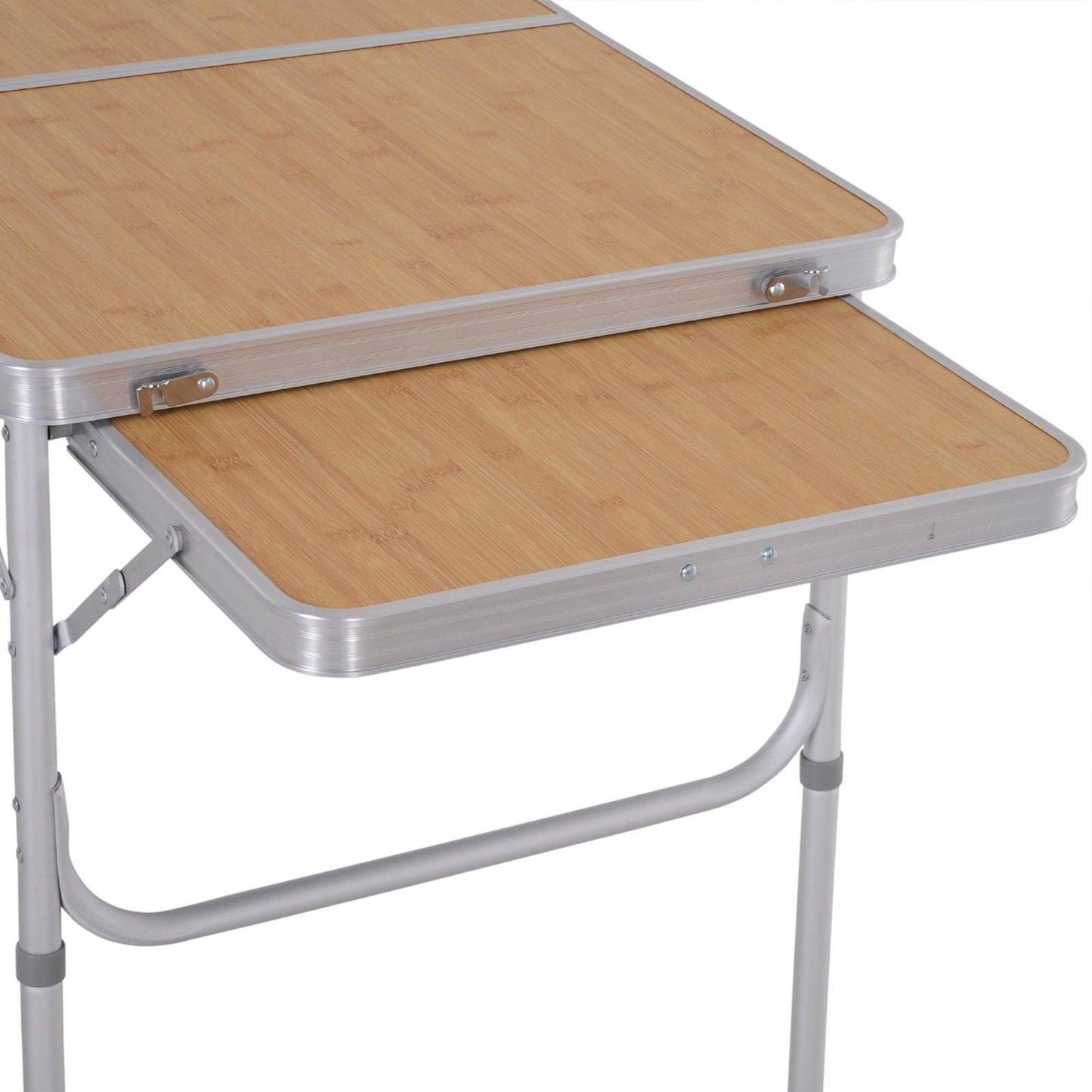 3ft Aluminium Medium-density fibreboard-Top Folding Picnic Table Portable Camping Table