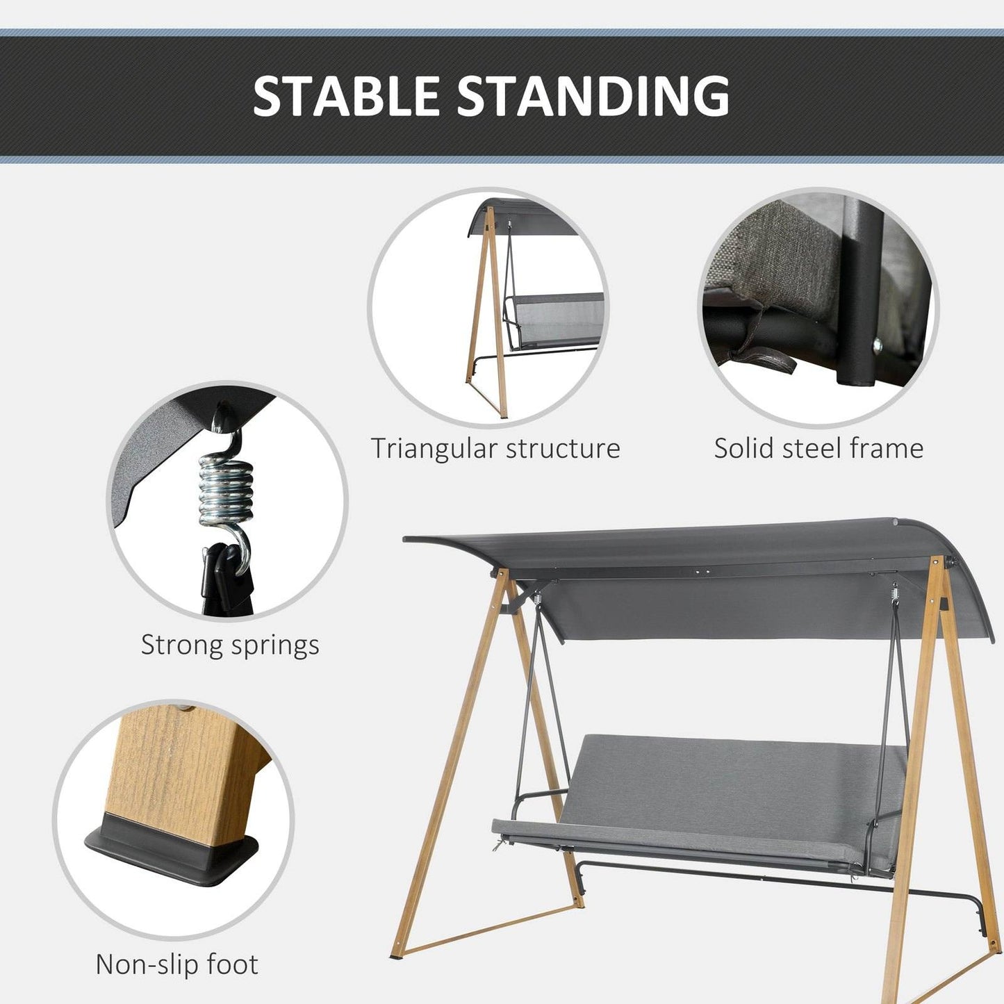 3 Seater Swing Chair