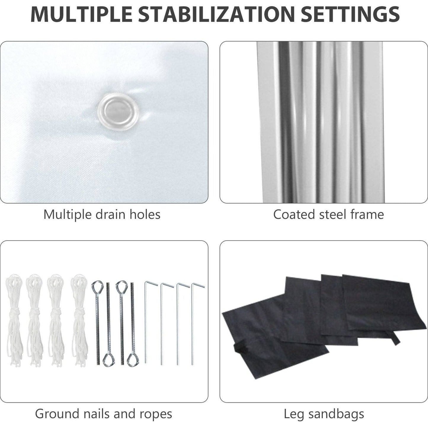 3 x 3 M Pop Up Gazebo with 2 Sidewalls