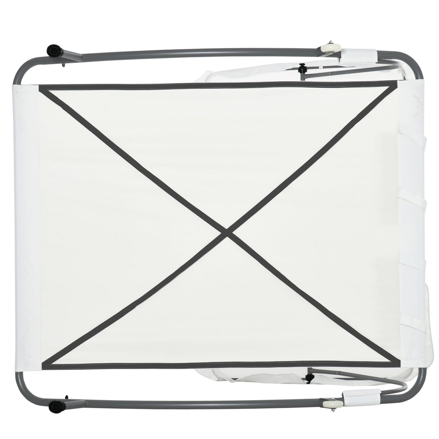 Patio Double Hammock Sun Lounger Bed w/ Canopy Shelter