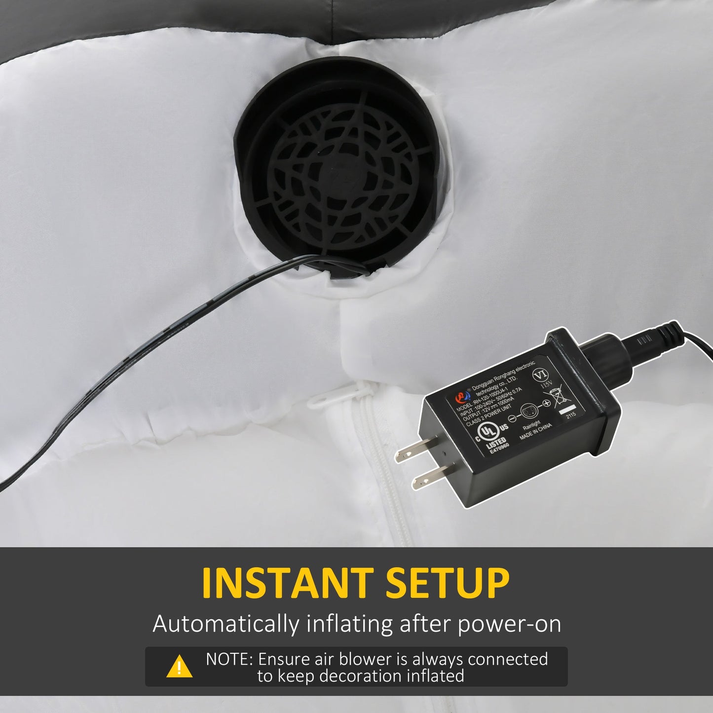 3m Halloween Inflatable Skeleton Ghost Decoration Lighted for Indoor Outdoor