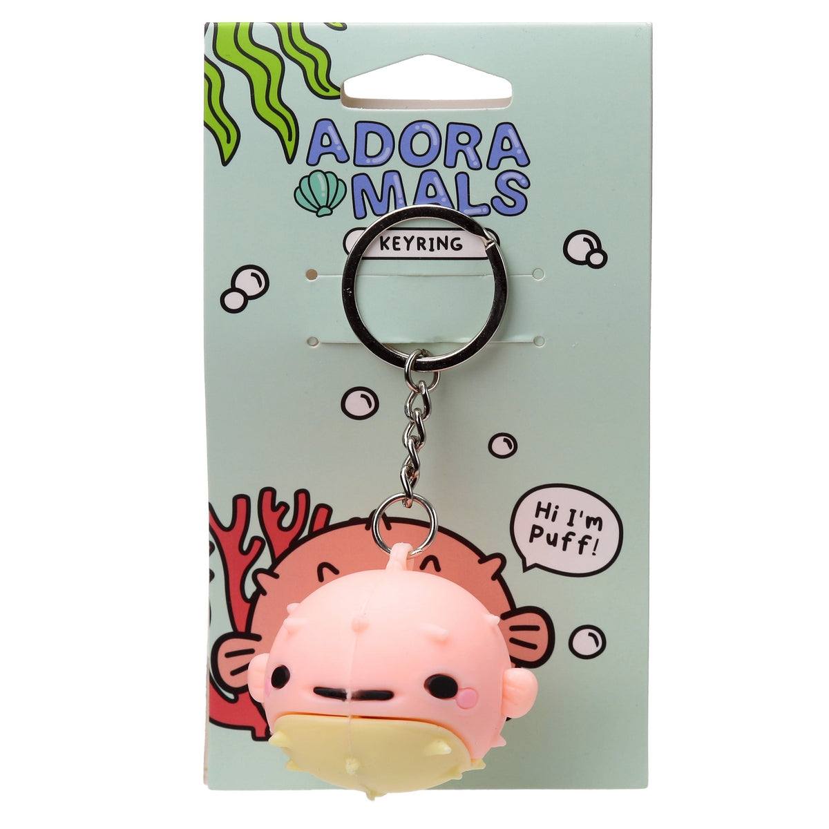 Adoramals Puff Puffer Fish 3D Keyring