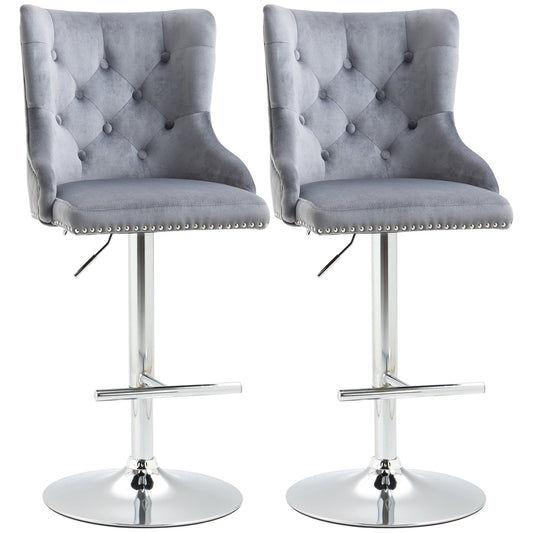 Modern Adjustable Bar Stools Set of 2
