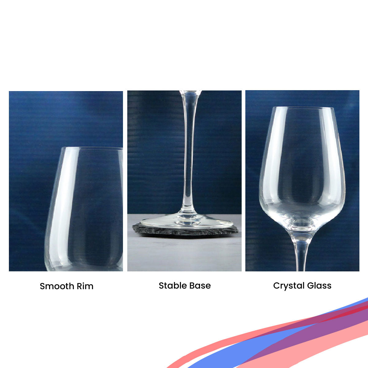 Personalised Engraved Crystal Red Wine Glasses Gift Boxed for Wedding Birthday & Christmas