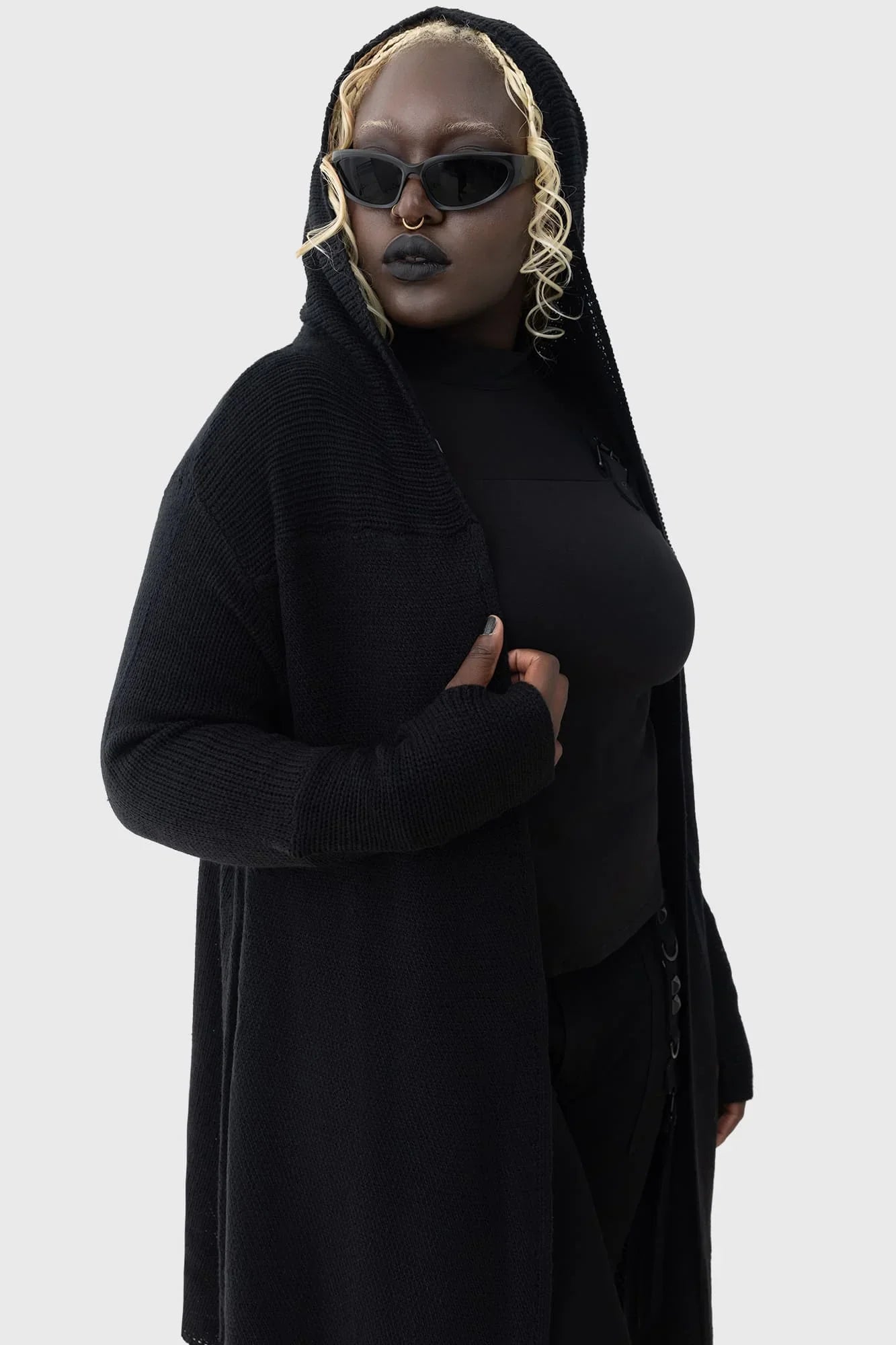 Killstar Last Quarter Hooded Cardigan