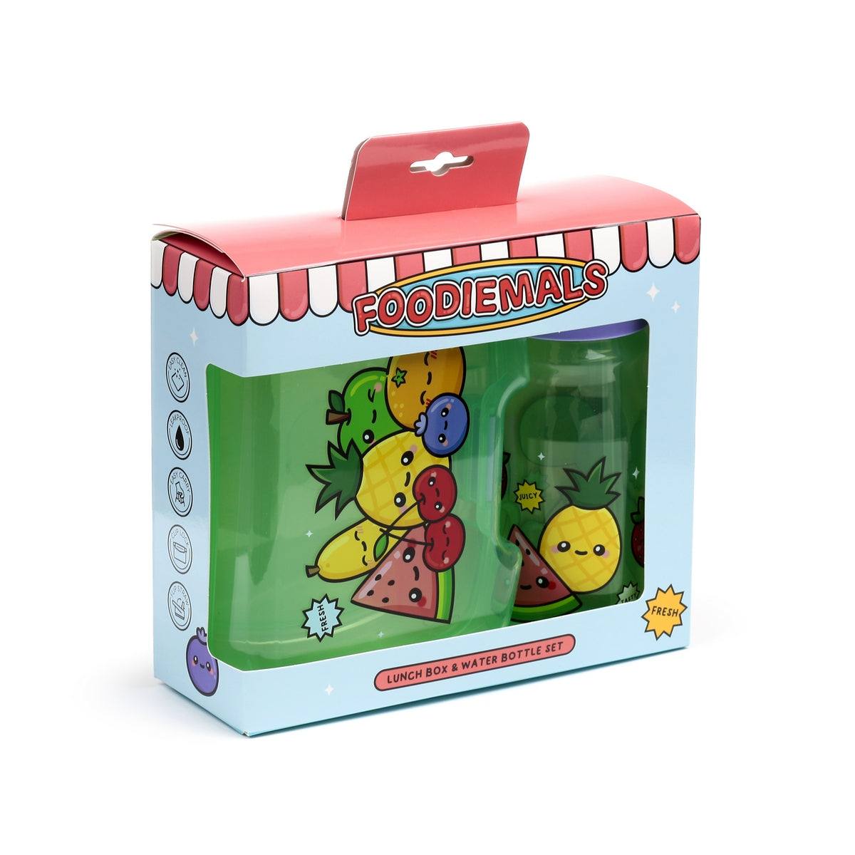 Foodiemals Lunch Box And Water Bottle Set